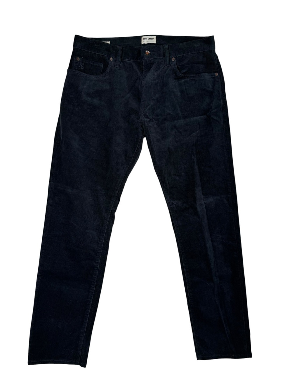 Todd Snyder Slim Fit 5-Pocket Corduroy Pants Black Men's Size 32x30